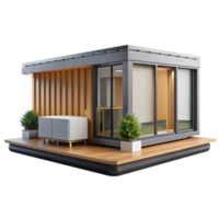 impressive abstract Modular housing unit, prefabricated design, minimalist aesthetic, sustainable architecture, urban setting professional png