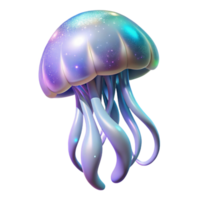 beautiful minimalist A colossal, bioluminescent jellyfish drifts through a nebula of swirling pastel colors, its tentacles trailing stardust. Art Nouveau style, soft ethereal lighting professional png