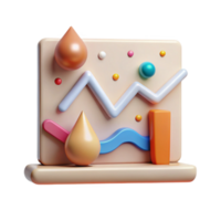 impressive creative Cutout Line Chart with Data Points for Financial Analysis premium png
