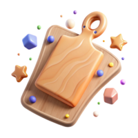 impressive creative Cutting Board Kitchenware Isolated for Menu Design authentic png