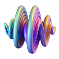 serene rustic An abstract representation of sound waves, visualized as vibrant, pulsating lines, with a dynamic, energetic style exclusive png