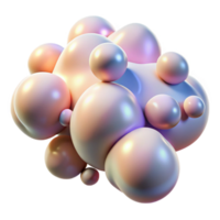extraordinary artistic A field of floating, amorphous blobs with a pearlescent sheen, lit by a soft, ethereal glow, abstract expressionism style genuine png