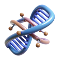 extraordinary creative A DNA double helix unraveling into binary code, genetic engineering concept, scientific illustration style authentic png