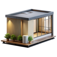 magnificent artistic Modular housing unit, prefabricated design, minimalist aesthetic, sustainable architecture, urban setting genuine png