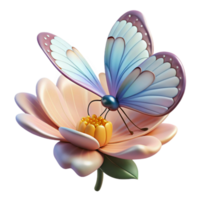 extraordinary rustic A delicate butterfly perched on a flower, intricate wing patterns, soft and delicate exclusive png