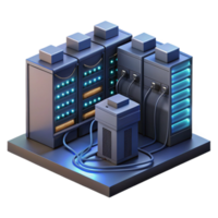 serene traditional A server room filled with blinking lights and cables, complex network infrastructure, dark environment, realistic style detailed png