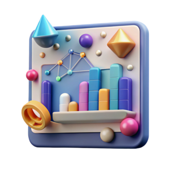elegant traditionell data analys Graf på dator skärm Skära ut för vetenskaplig data tolkning exklusiv png