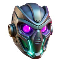 extraordinary abstract A futuristic mask with glowing LED lights, intricate design, cyberpunk aesthetic original png