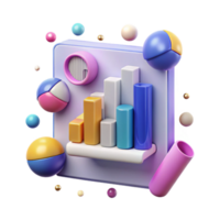 elegant rustic Data Analytics Charts Graphs Transparent for Business Reports authentic png
