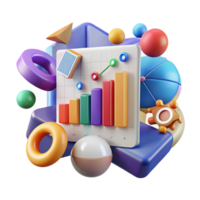 wonderful modern Data Analytics Charts Graphs Transparent for Business Reports original png
