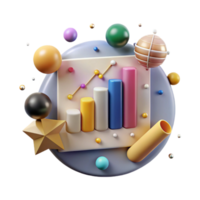 magnificent vintage Data Visualization Chart Isolated for Business Intelligence exclusive png