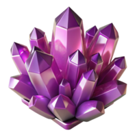impressive abstract A cluster of amethyst crystals, glistening with internal light, dark background, dramatic lighting premium png