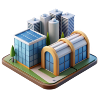 elegant vintage Modular architecture, prefabricated units, flexible design, modern style, city setting, high resolution png