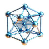 wonderful contemporary A network of interconnected, glowing lines, forming a complex, three-dimensional structure, rendered in a wireframe style, illuminated by volumetric lighting detailed png