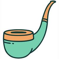 A pipe with a green handle and orange tip video
