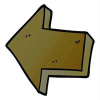 An arrow pointing in the direction of the arrow video