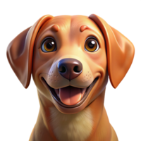 stunning abstract Portrait of a loyal dog with floppy ears, a wet nose, and a happy expression, lit by warm sunlight, in a photographic style professional png