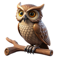 impressive abstract A wise old owl perched on an ancient oak branch, rendered in a photorealistic style with intricate details and dramatic chiaroscuro lighting detailed png