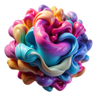 magnificent minimalist A swirling mass of colorful ink, diffusing and blending in water, creating intricate patterns and textures authentic png