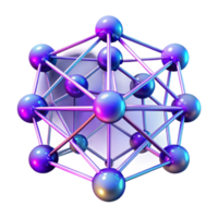 beautiful artistic A complex network of interconnected nodes and data streams, glowing lines and pulsating energy, dark background with blue and purple hues, abstract style authentic png
