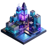 dramatic classic A futuristic anime cityscape at night, neon lights reflecting in puddles, cyberpunk anime style, detailed architecture, atmospheric perspective professional png