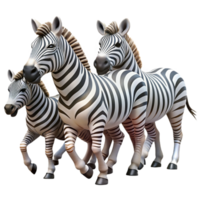 vibrant minimalist A zebra herd migrating across the savanna, striped patterns, dynamic pose high resolution png