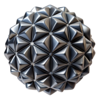 wonderful classic Geometric shapes tessellated in a complex, repeating pattern, rendered in matte black and metallic silver, minimalist style premium png