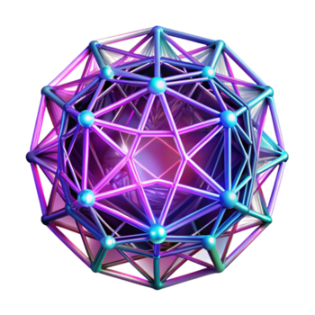 extraordinario rústico un fractal web pulsante con neón luz, en un cyberpunk Arte estilo, alto resolución png