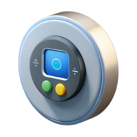 impressive minimalist Smart thermostat with digital display professional png