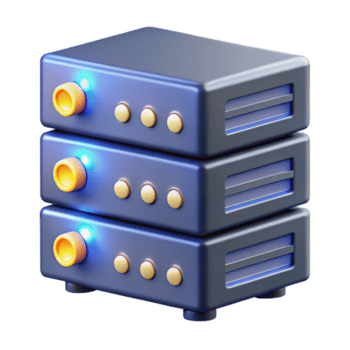 magnífico clássico servidor prateleira com piscando luzes Alto resolução png