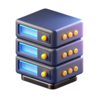 serene abstract Server rack with blinking lights premium png