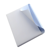 dramatic minimalist A single, blank sheet of white paper authentic png