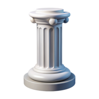 serene rustic Classical column base, Doric order, professional png