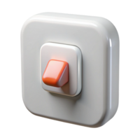 beautiful abstract Light switch toggle style white authentic png