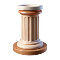 wonderful modern Classical column base, Doric order, authentic png