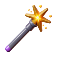 wonderful contemporary A magic wand, emitting sparks authentic png