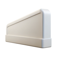 wonderful abstract Stucco wall section, smooth, white, high quality png