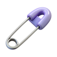 serene rustic A single safety pin, closed, high quality png