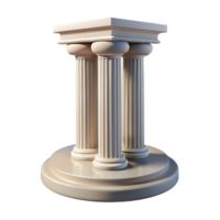 stunning traditional Classical column base, Doric order, high resolution png