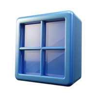 vibrant creative Glass block window, square, authentic png