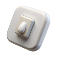 impressive rustic Light switch, white, toggle style, authentic png