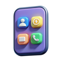 stunning contemporary Smartphone app icon for social media authentic png