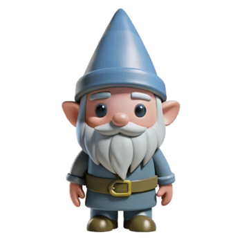 Maravilhoso rústico gnomo, pequeno e barbudo, vestindo uma aguçado chapéu, autêntico png