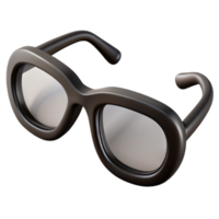 stunning rustic A pair of reading glasses with black frames premium png