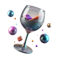stunning modern Empty Wine Glass Clear Stem Transparent for Bar Menus high resolution png