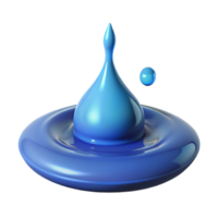 stunning minimalist A single drop of water splashing into a puddle, high-speed photography, dynamic and abstract original png