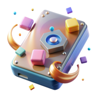 impressive creative External Hard Drive Data Backup Device Cutout for Tech Solutions genuine png
