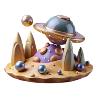 elegant classic Extraterrestrial Desert Cutout for Digital Art authentic png