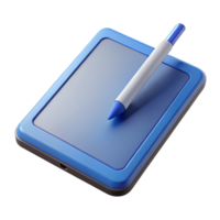 wonderful vintage Tablet computer with stylus pen authentic png