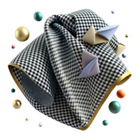 serene vintage Fabric Texture Houndstooth Pattern Design Transparent exclusive png